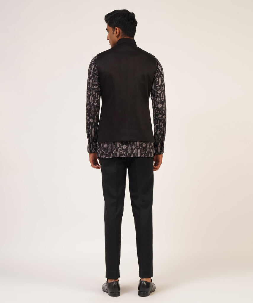 ZIPPER JAWAHAR JACKET SET