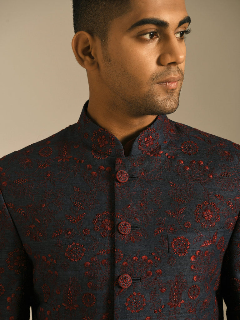 HAND EMBROIDERED SHERWANI SET