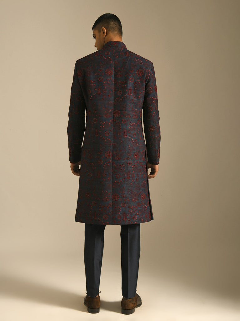 HAND EMBROIDERED SHERWANI SET
