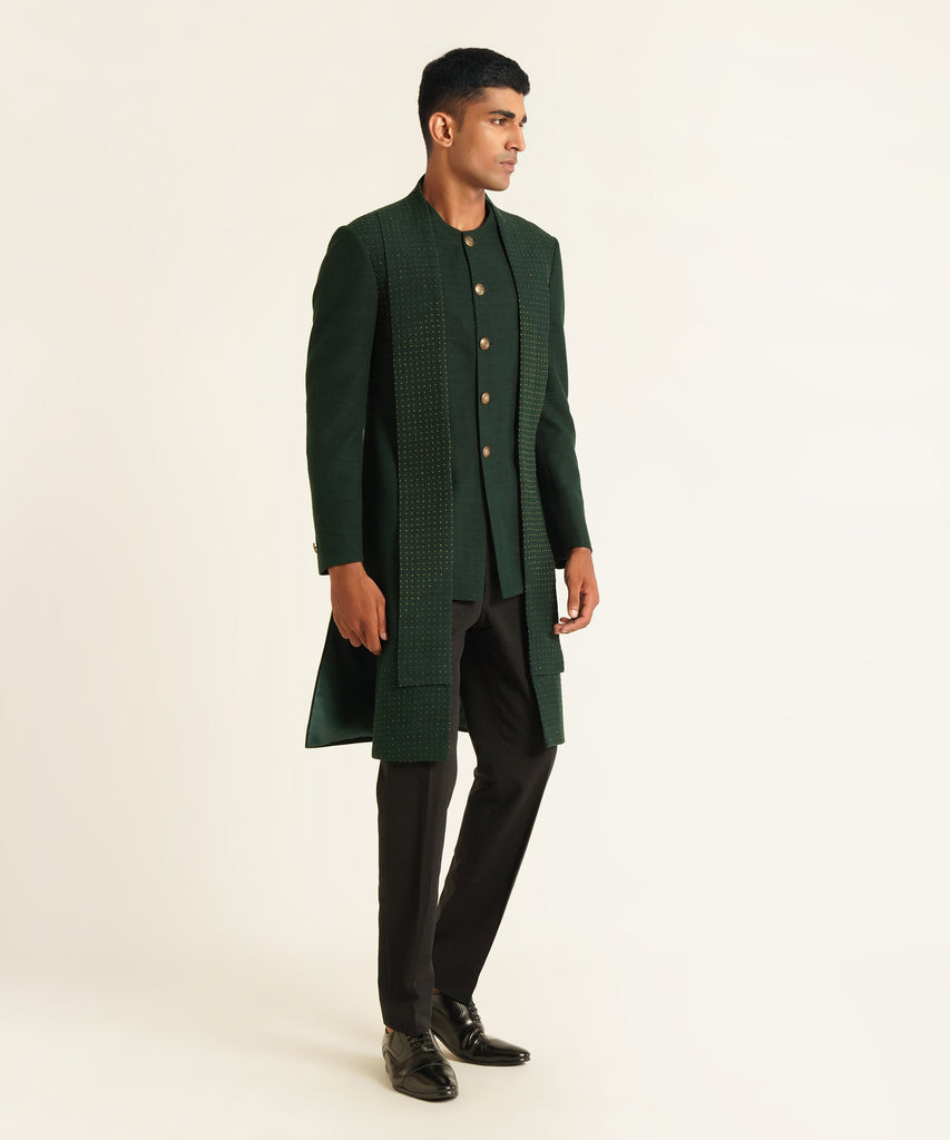 HYBRID EMBROIDERED SHERWANI