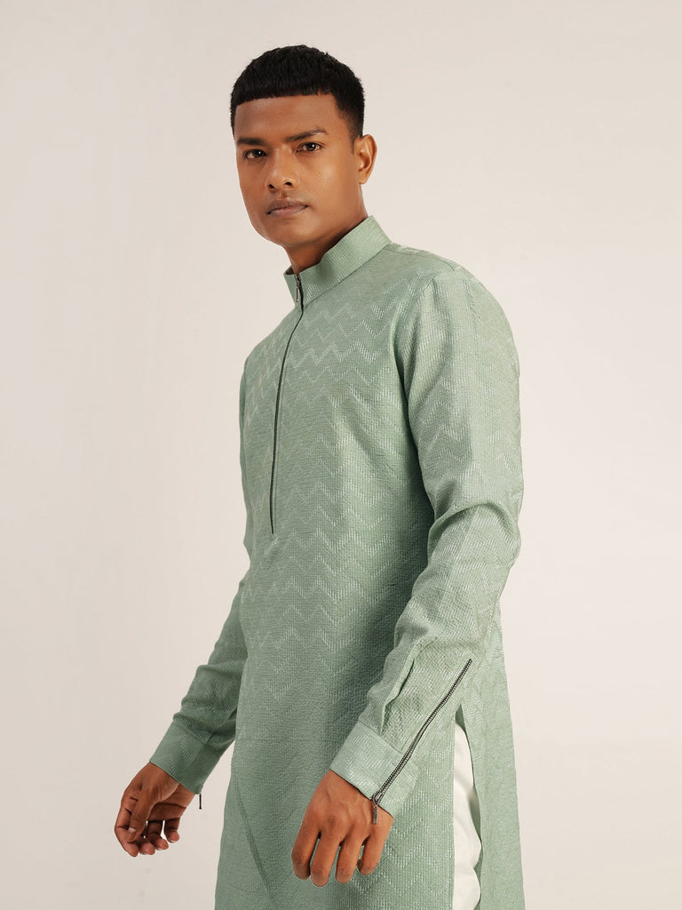 ZIG-ZAG ASYMMETRIC KURTA SET
