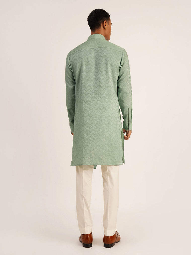 ZIG-ZAG ASYMMETRIC KURTA SET