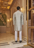 Grey embroidered kurta pant set