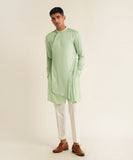 CONCEALED PLACKET DRAPE KURTA