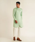 CONCEALED PLACKET DRAPE KURTA