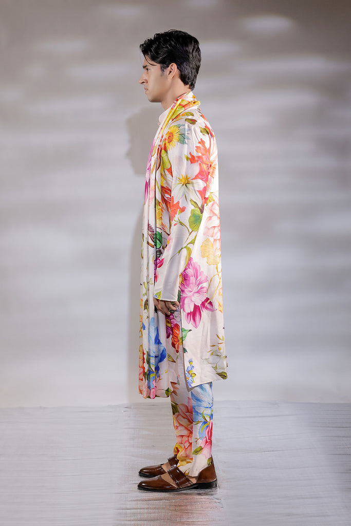 ILTAZAH KURTA PAJAMA AND STOLE SET