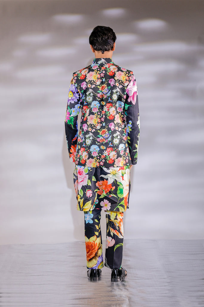 RIWAAYAT PRINTED NEHRU AND KURTA PAJAMA SET