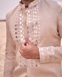 LEATHER SHORT ACHKAN SET