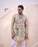 TIE-UP BANDI SET WITH MULTICOULOUR EMBROIDERY