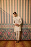 Ivory embroidered kurta pant set