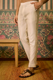 Ivory embroidered kurta pant set