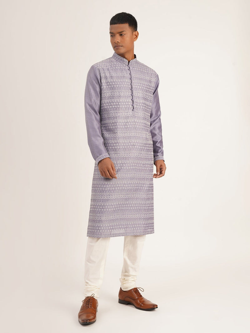 EMBROIDERED KURTA SET