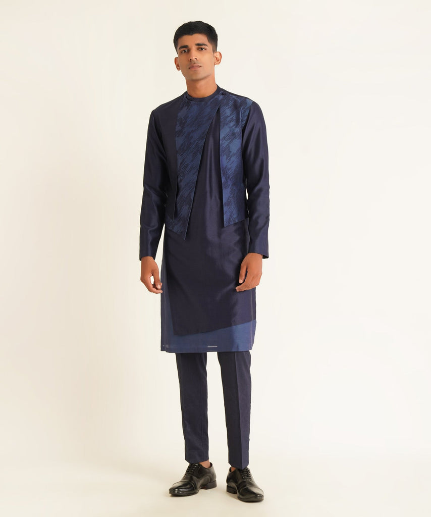EMBROIDERED HYBRID KURTA SET