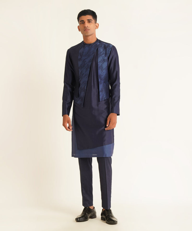 EMBROIDERED HYBRID KURTA SET