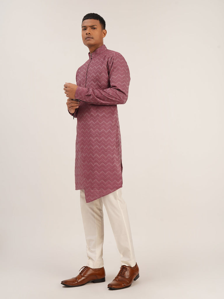 ZIG-ZAG ASYMMETRIC KURTA SET