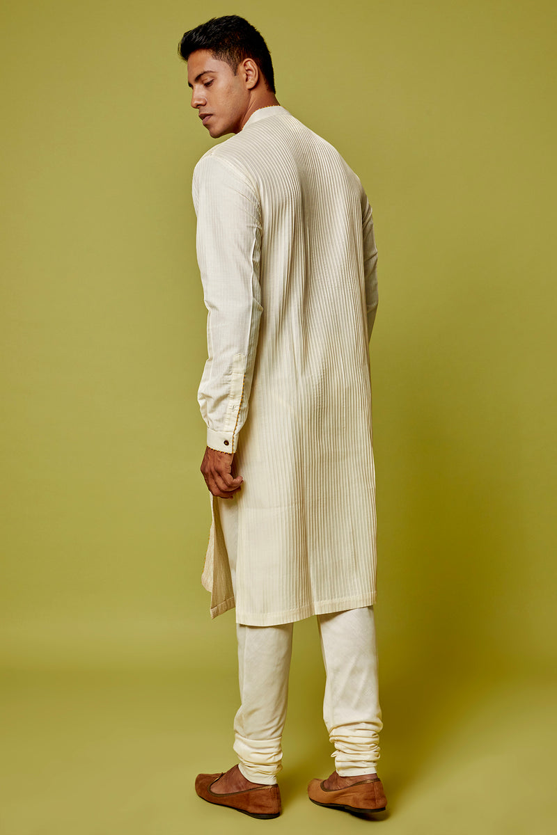 cream pintuck kurta