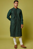 BOTTLE GREEN KURTA
