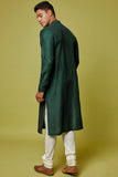 BOTTLE GREEN KURTA