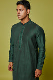 BOTTLE GREEN KURTA