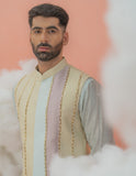 Cutpipe color block  Patch Bundi-Nehru Jacket only