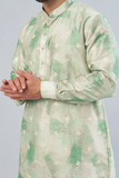 SEA GREEN EMBROIDERED KURTA SET