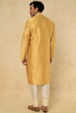 MUSTARD YELLOW EMB. KURTA SET