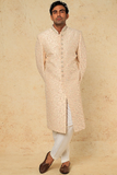 PALE PINK EMB. SHERWANI SET