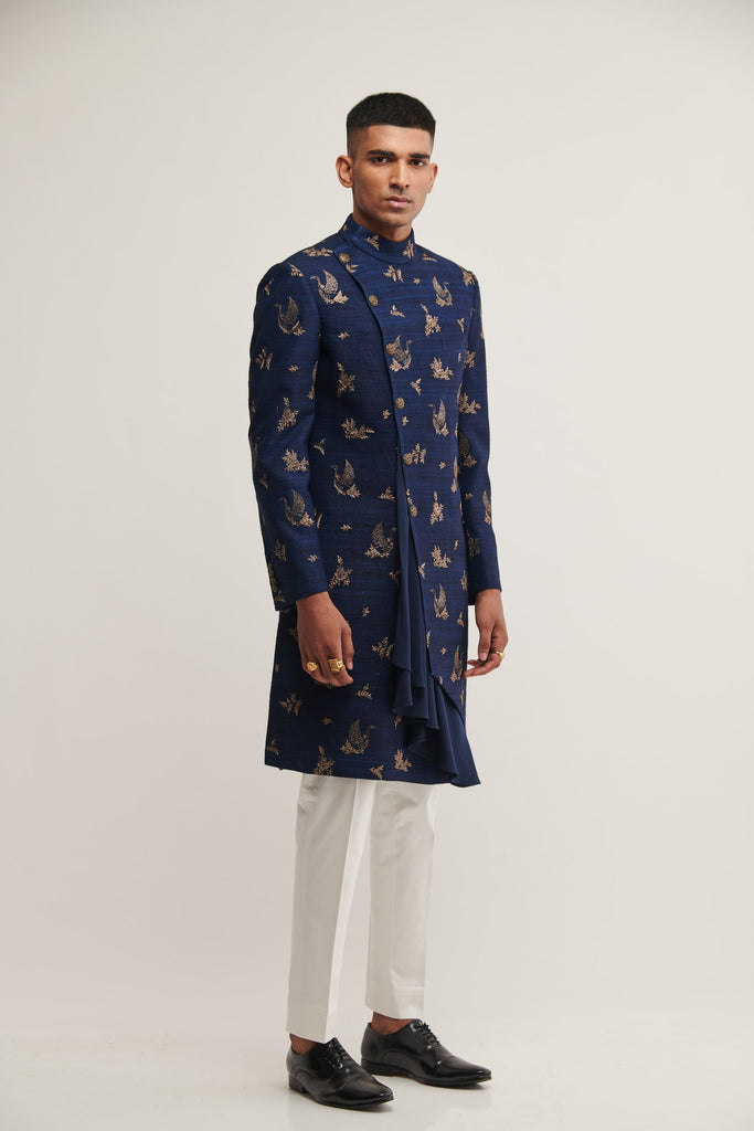 EMBROIDERED HYBRID SHERWANI SET