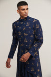 EMBROIDERED HYBRID SHERWANI SET