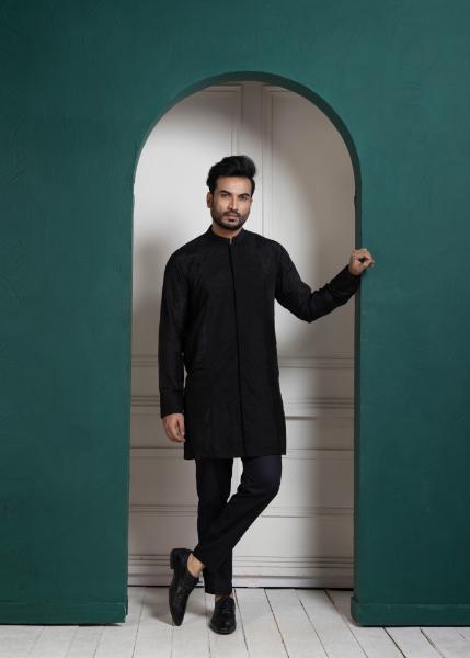 MIDNIGHT BLACK KURTA