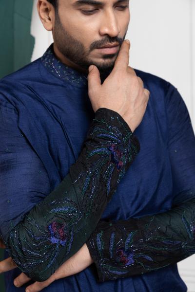 NIGHTSHADE ELEGANCE NEHRU JACKET AND KURTA SET
