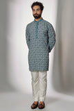 EMBROIDERED CREPE KURTA SET
