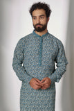 EMBROIDERED CREPE KURTA SET