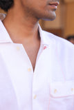 White Cuban Collar Shirt