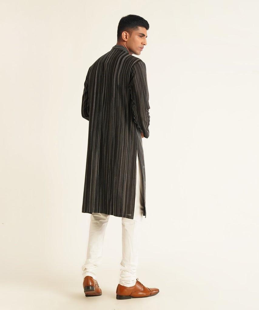 THREAD AND METAL EMBROIDERED KURTA SET