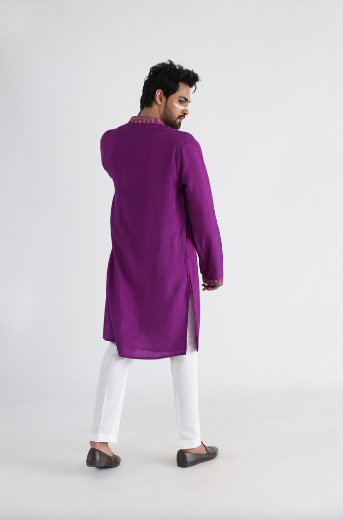 EMIR PURPLE KURTA SET