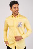 Yellow shirt with Silver Teddy