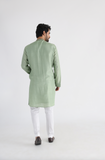 GREEN PINTUCK KURTA