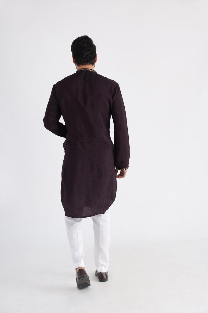 BROWN KURTA SET