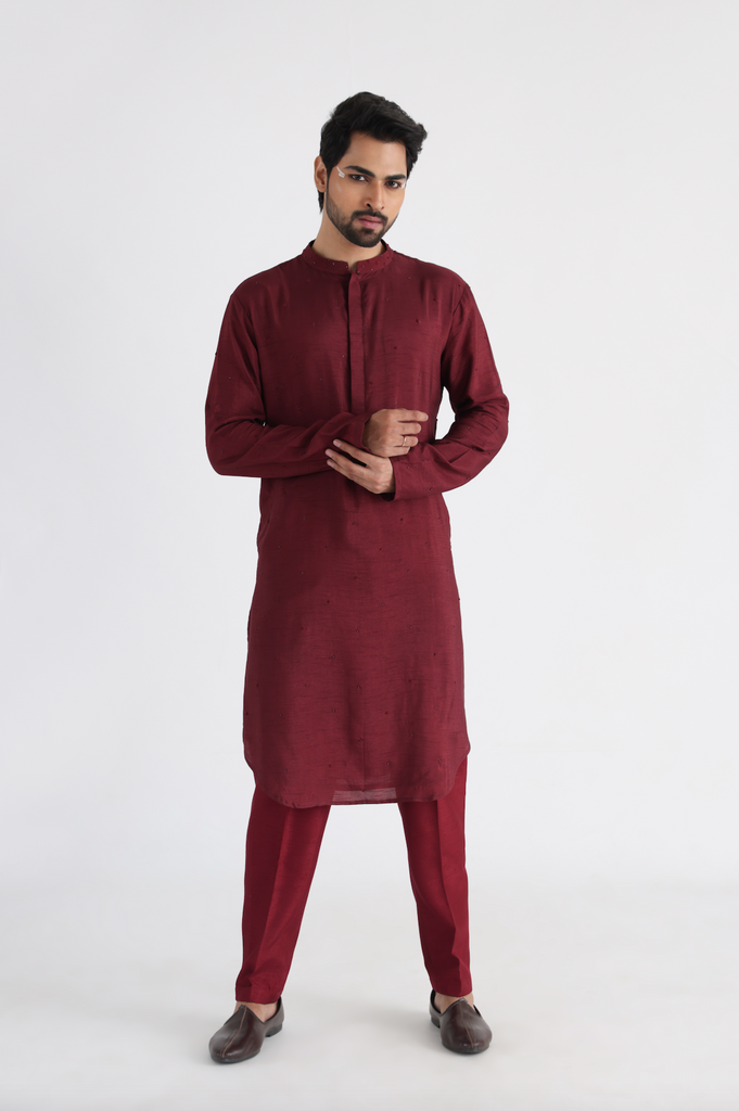DAREK MAROON KURTA SET