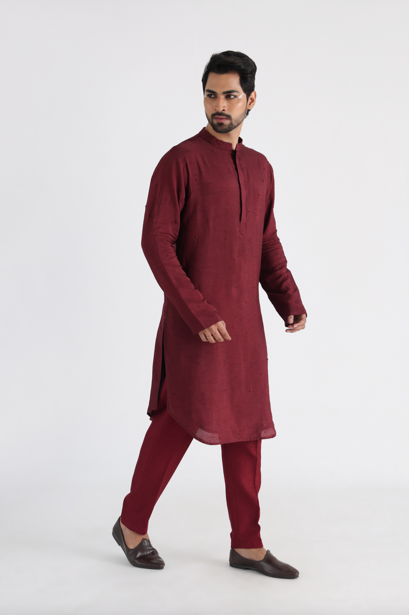 DAREK MAROON KURTA SET