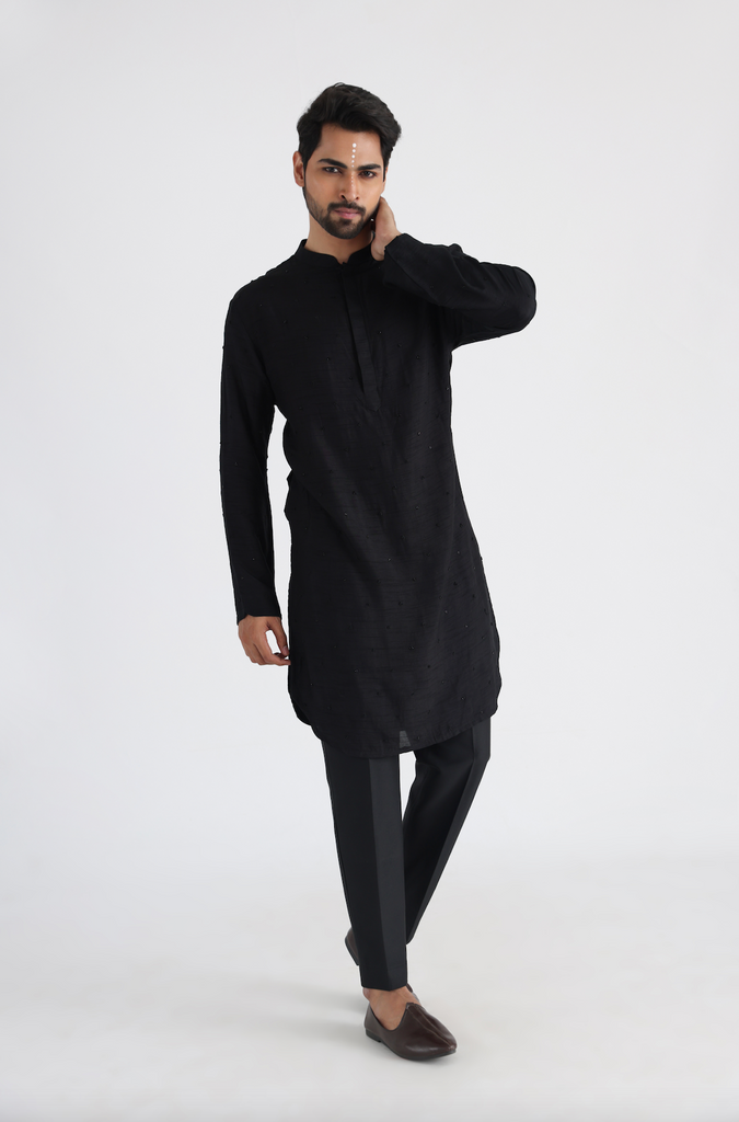 ADEEM BLACK KURTA SET