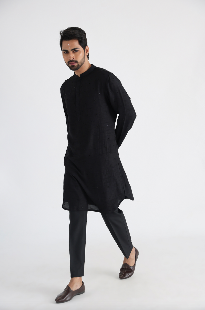 ADEEM BLACK KURTA SET
