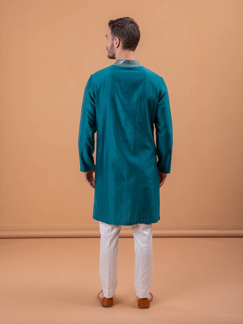 TEAL GREEN KURTA