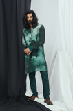 EMERALD BLOTCH PRINTED KURTA WITH PANTS