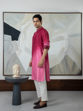 DARK RED KURTA SET