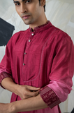 DARK RED KURTA SET