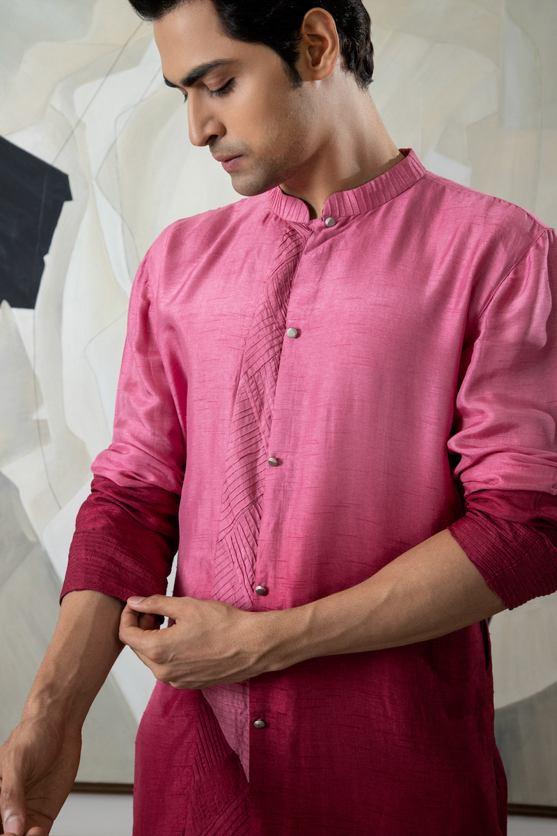 MAROON KURTA SET