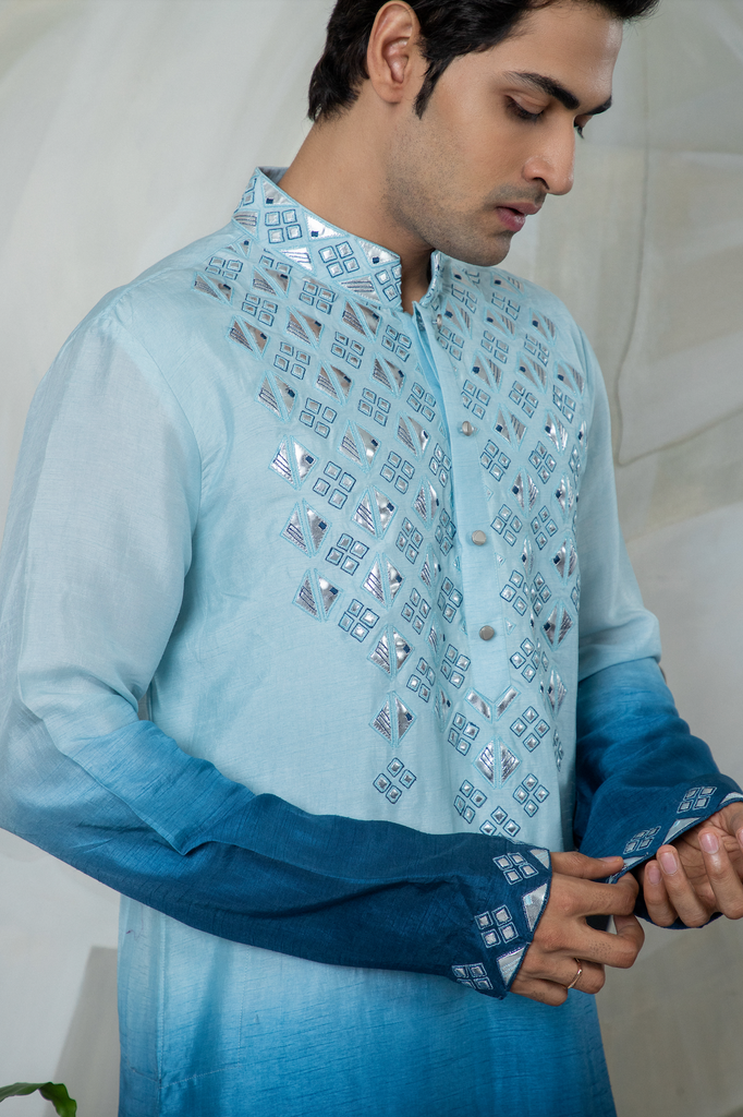 OMBRE BLUE REXIN KURTA SET