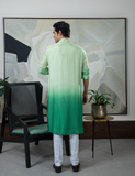 TIE DYE GREEN KURTA SET